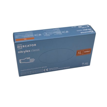 Mercator Nitrylex Classic Examination and Protective Gloves - powder-free - XL