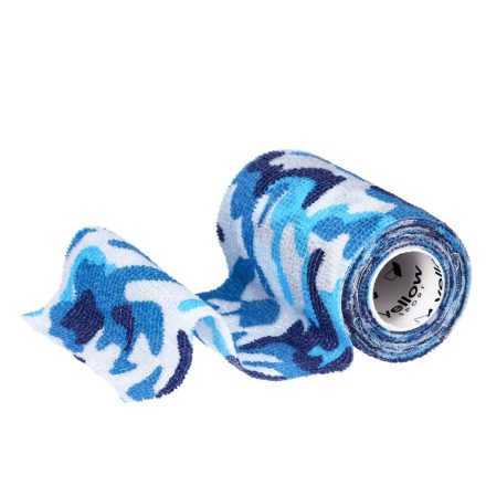 Kék terepmintás Öntapadós pólya - 10 cm x 4,5 m