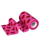 Rózsaszín szív mintás Öntapadós pólya - 10 cm x 4,5 m