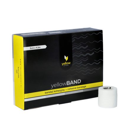 yellowSport White self-adhesive webbing (12 pieces) - 5 cm x 4,5 m
